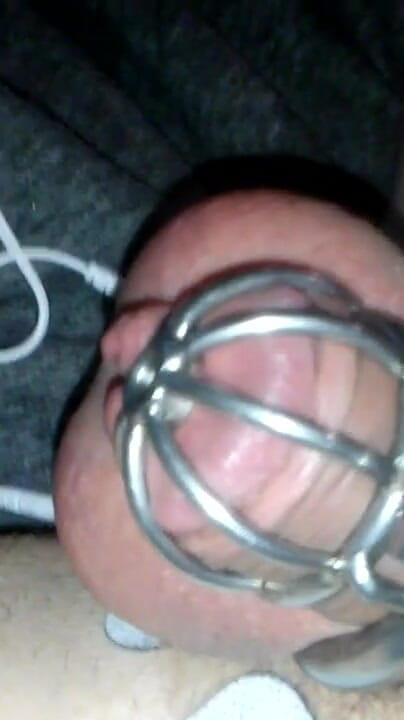 Pretty sissy Sadie caged e-stim orgasm (Pretty Sissy Sadie)