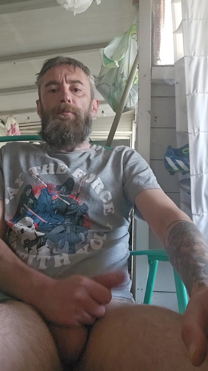 Smoking stoker: Smoking Fetish Masturbation at the Allotment
