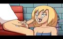 Hentai World: Amity park medyczny sex oralny spust na całej twarzy
