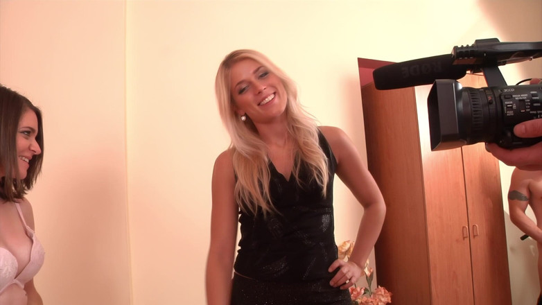 MMV Films and Clips XXX: Horny Brunette in Stockings Gets Pounded Doggy - Wild Threesome with...