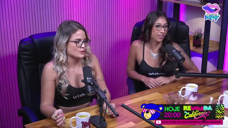 California TV: Två hotties i en show av smutsigt samtal - Bruna Carlos...