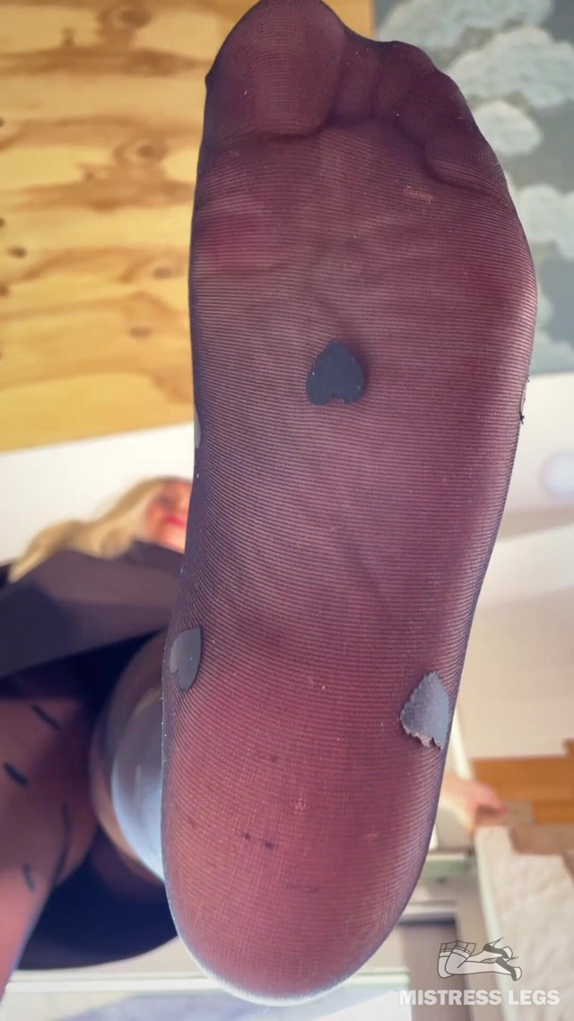 Nylon Toes Play - Then Step on Your Face (Mistress Legs)