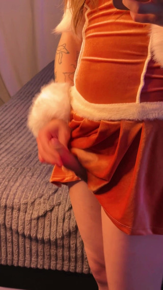 pastelle: Weihnachts-trans-girl wichst und kommt mit einem fleshlight-quickshot