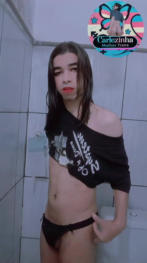 Srta. Carla: Ela Carlazinha Mulher Trans Feminina Nua Carles De Calcinha