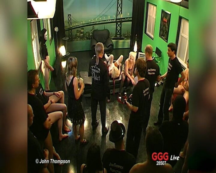 FUCK PARTY XXX and VINTAGE PARTY: Vivian Sucks Cock in Ggg Live Gangbang and Takes Facial...