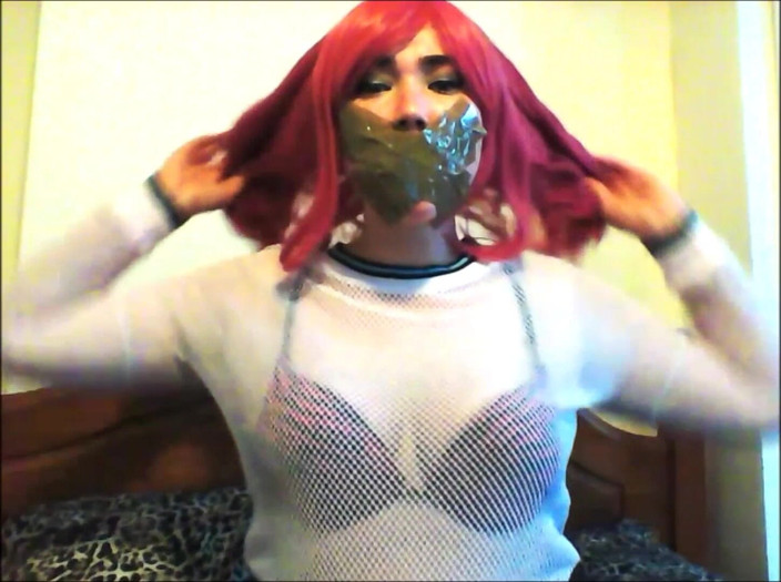 Selfgags classic: Misha Mayfair в: Начинка клейкой лентой разговорщица!