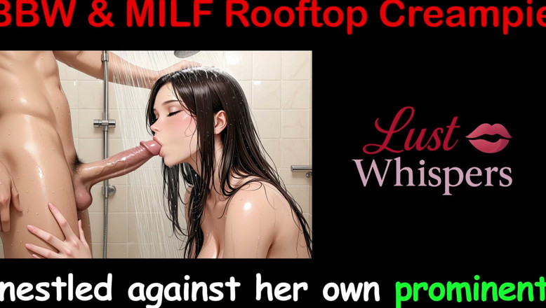 LustWhispers: Bbw &amp; milf creampies op het dak - Engels seksverhaal