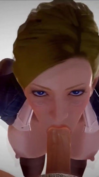 Secretary Deep Throat Blowjob