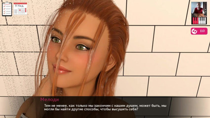 3DXXXTEEN2 Cartoon: Guy licks girlfriend's shaved pussy in the shower until she...