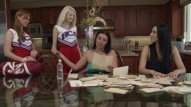Girlfriends Films: MILF talks to teen cheerleader about lesbian porn