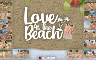 The Dino DidIt Futa [Flat]: Amor En La Playa [macho X Mujer X Futa]