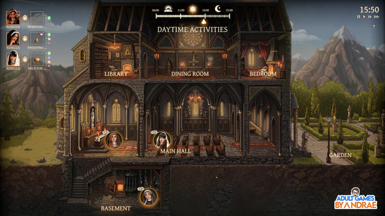 Adult Games by Andrae: Stiefschwestern in sünde, gameplay teil 14 - rebecca hält den schlüssel in...