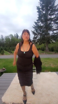 Zilah Luz Enjoying Masturbating My Hairy Pussy, and at Times Howling Like a She Wolf!