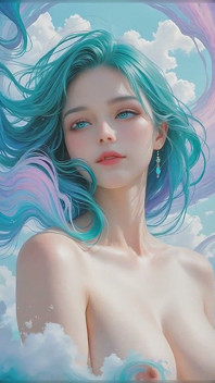 Emerging From Violet-turquoise Vortex