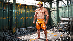 Erotic Man: Karakter Ai dengan Otot Bertelanjang Dada