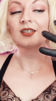 Wearing XS nitrile gloves - Gloves fetish video (Arya Grander)