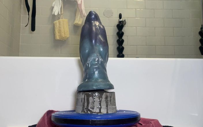 Turtlewax: Šílený protažení na mém xxl průzkumu dildo Dildo v Kosmiku