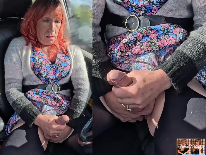 Fiona of Delights: Mädchen wichst ihren schwanz am strand