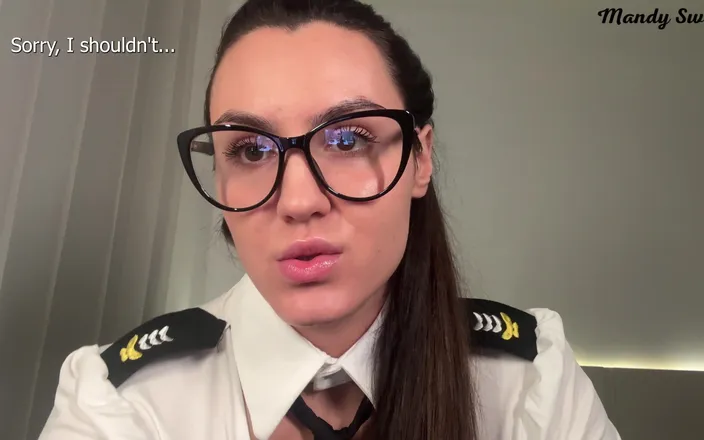 Mandy Sweet studio: Naughty Flight Attendant Offers a Special Service to Keep You...