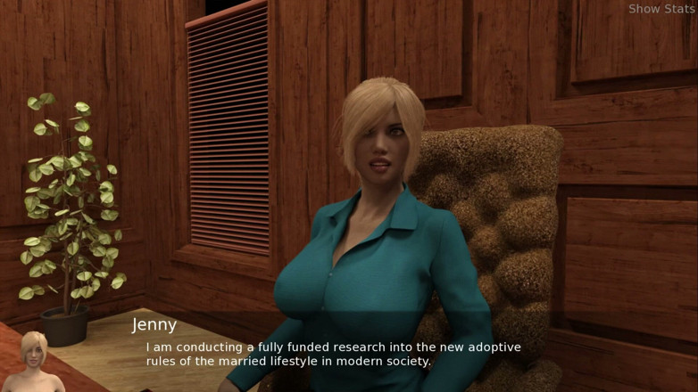 Porny Games: Project Hot Wife - Premier orgasme réel après avoir rencontré Jenny (1)