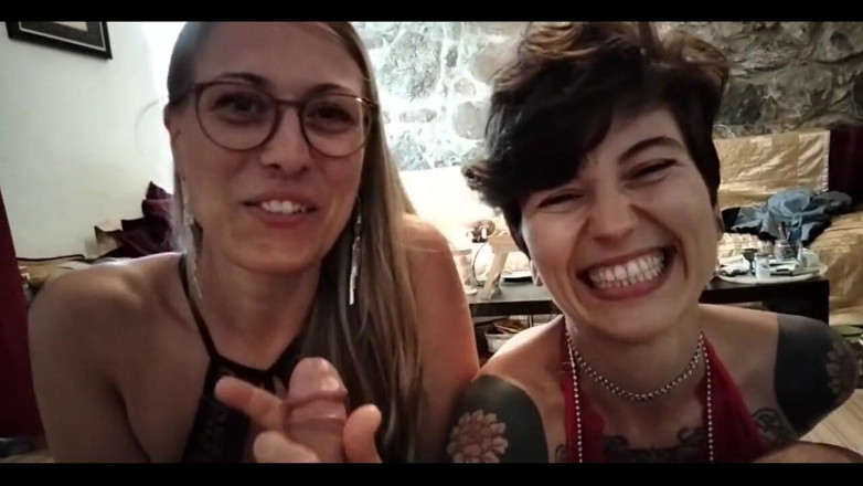 GermanPussyLove: POV Double Blowjob with Natalie and Thea