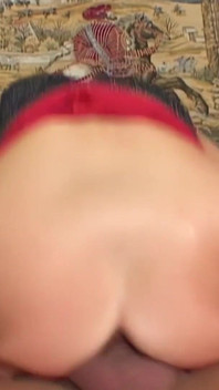 Blonde MILF Bounces Wildly on Thick Cock Anal