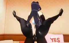 Komi San Inseminated av Hennes bästa vän framför Tadano (femboy Sex)