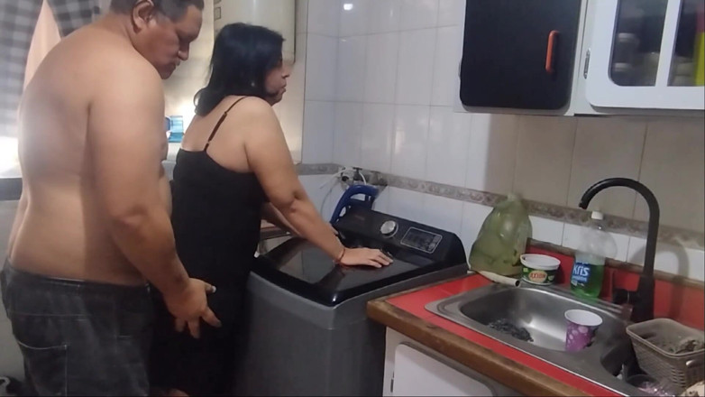 MaturecoupleVe: We Started Doing Laundry but Ended up Fucking