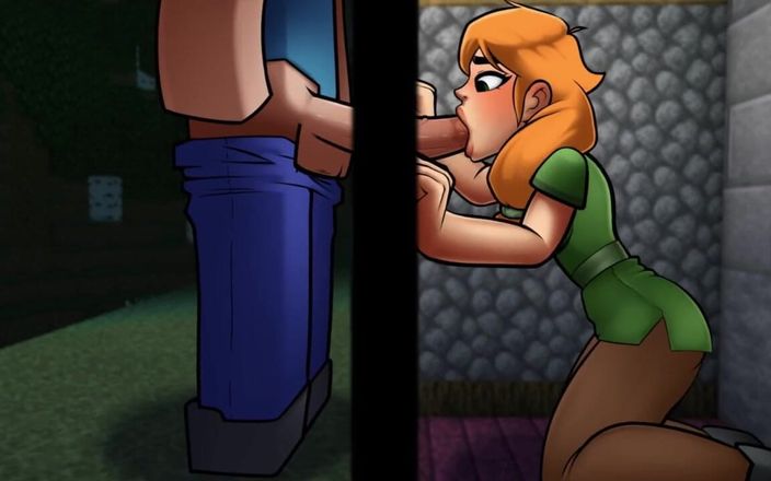 LoveSkySan69Real: Minecraft Hentai Horny Craft - Část 1 - Alex saje velký péro od Loveskysan69