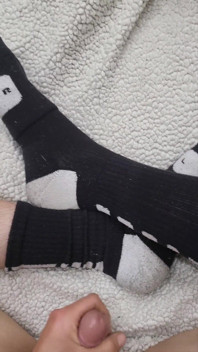 Cum on Nike Elite Socks