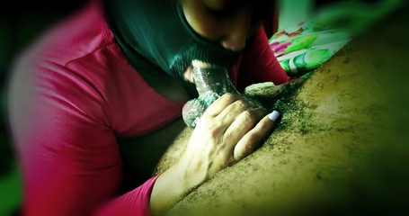 Cum-lobian dickdrainers: Cumian-lobian Dickdrainers Černá maska