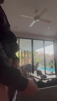 Jerking of Hoping My Next Door Neighbour Sees My Cock