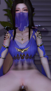 3D carina ragazza cosplay nuda la sua figa rosa è stata scopata così duramente