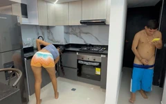 I Make My Shy Stepsister Horny While She Notices Me Masturbating and Ends up Riding My Hard and Delicious Cock