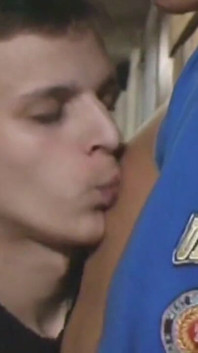 Blond Teen Guy Lolek with Anal Sex in the Basement