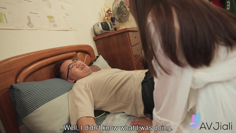 AV Jiali: Man Returns Home to Fuck His Highschool Crush