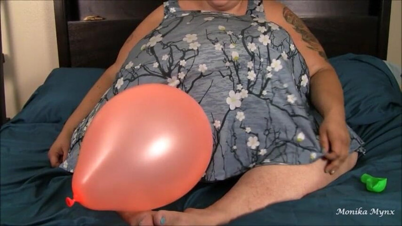 BBW Pleasures: SSBBW ballon-inflation und pop
