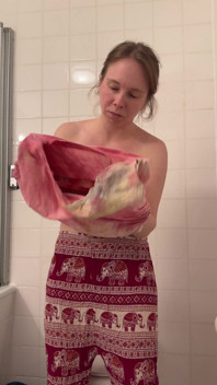Coccolato in bagno