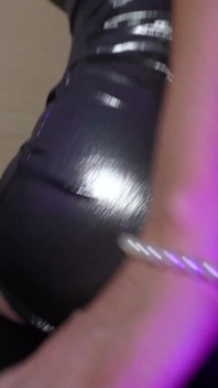 Bimbo in Tight Silver Dress Teases and Fucks