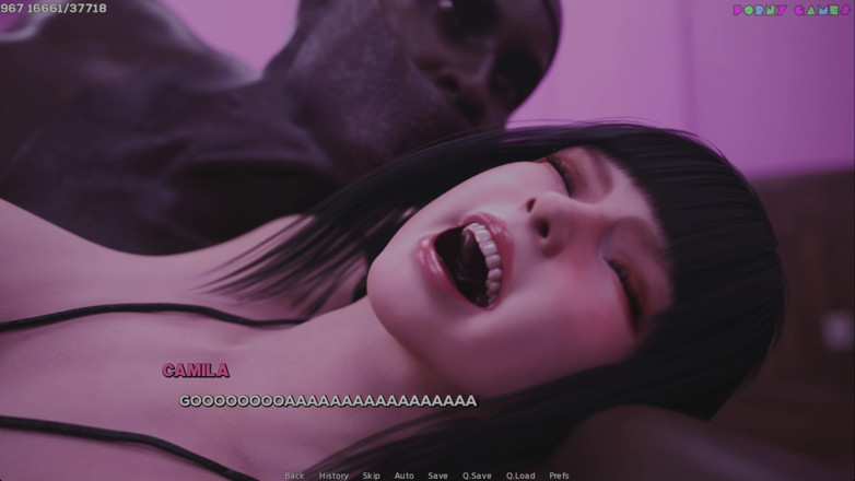 Porny Games: Тіні бажання шамандев - вагітна подруга займається груповим сексом з кількома великими чорними членами 66