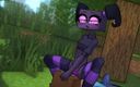 LoveSkySan69: Minecraft Hentai Horny Craft - Part 15 - Ender Girl Pussy Tease by...