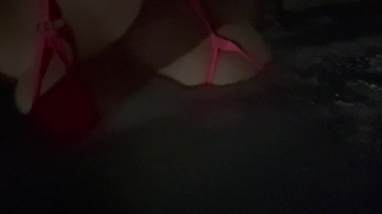 Artemisia Love: Artemisia Love Sexy Micro Bikini in the Jacuzzi Late at...