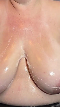 Washing Huge Tits