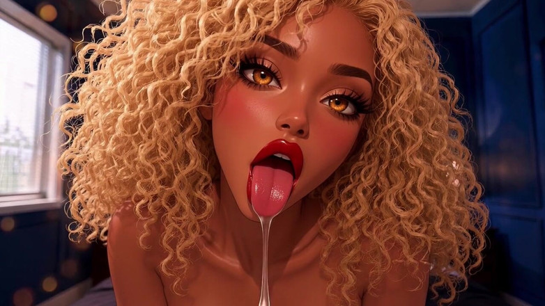 Hot girl dancing: Sexy Faces and Saliva