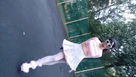 Saindo com meu look rosa sexy parte 1