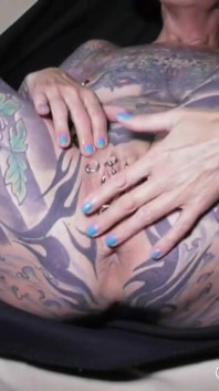 Orgy with Full Body Tattoeed MILF Cleo