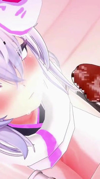 Menina ninja punheta facial ejaculação de peitos enormes mmd 3d roxo olhos cor edit smixix