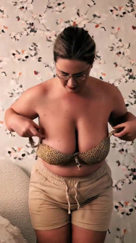 Messy Fake Cumshot on MILF Tits