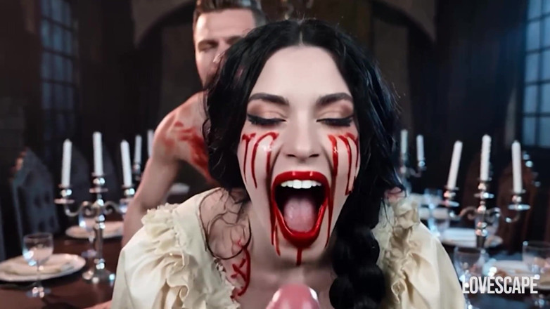 Lovescape: レディ・ディミトレスクの激しい城でのセックスセッション(AI生成)