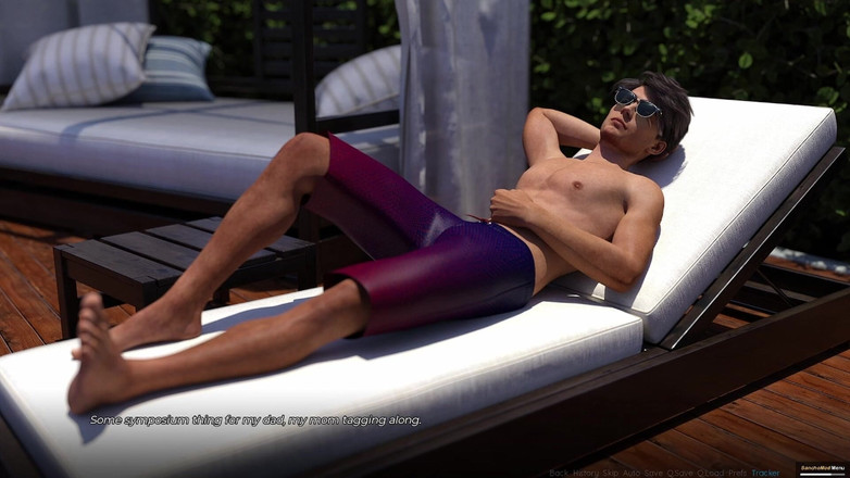 AVNTeller: 여름 향기 #1 - 수영복을 입은 거유 금발 의붓여동생 이브를 만나다